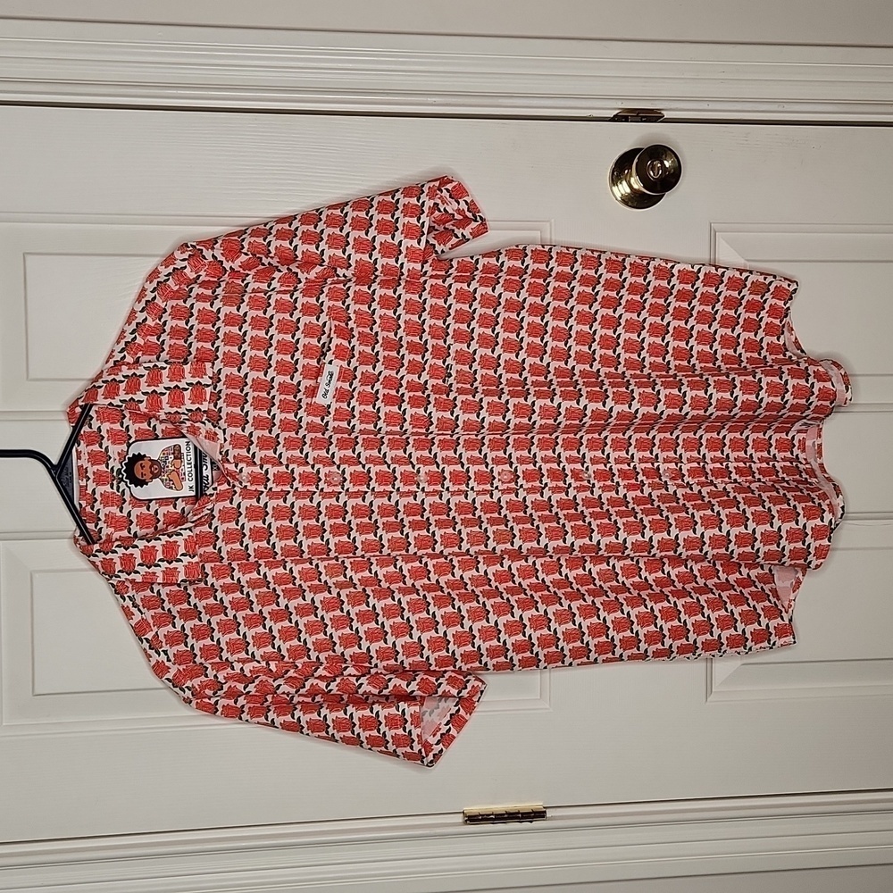 JK Collection by Old Smoke First Saturday in May Tulip Shirt Size XL
